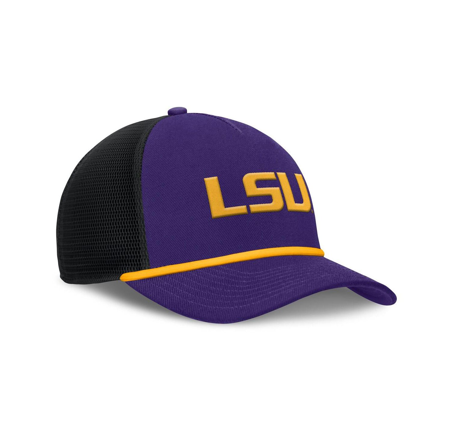 Men's Purple LSU Tigers Rise Primetime Trucker Adjustable Hat