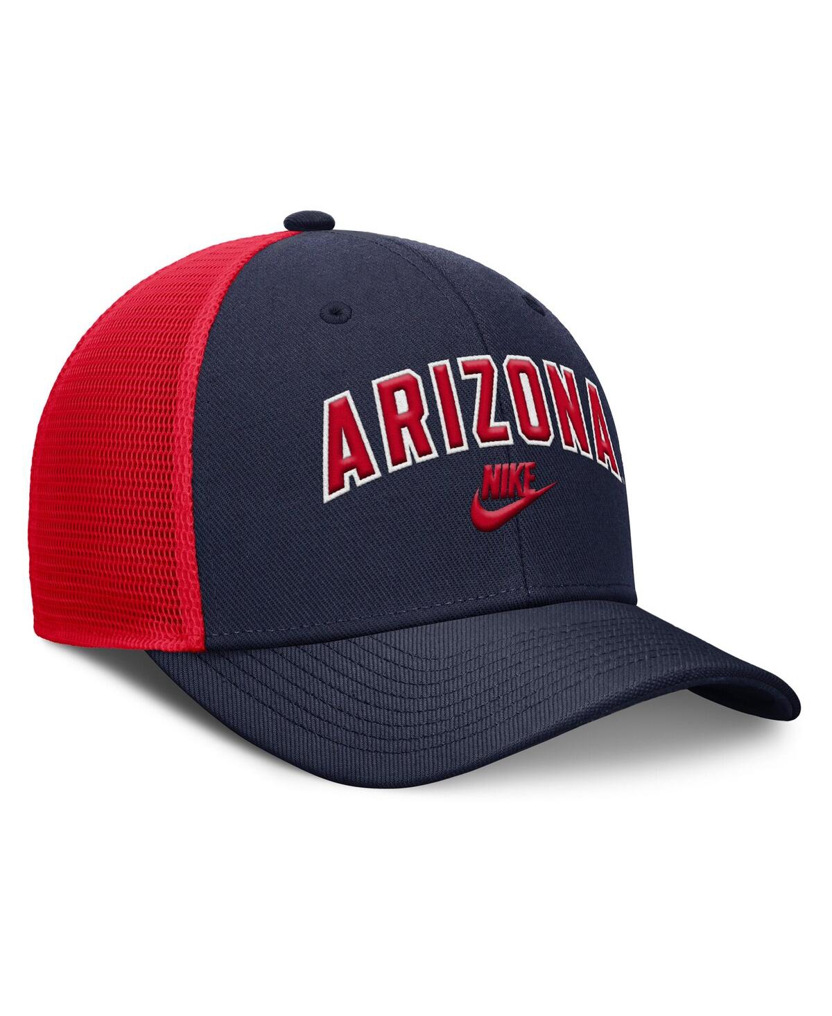 Nike Men's Navy/red Arizona Wildcats Legacy Arch Rise Performance Trucker Adjustable Hat In Multi