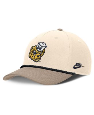 Nike - Men's Natural Michigan Wolverines Rise Legacy Throwback Logo Adjustable Hat