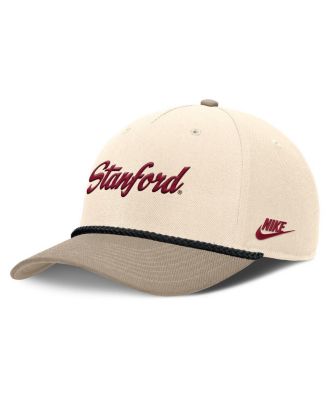 Nike - Men's Natural Stanford Cardinal Rise Legacy Throwback Logo Adjustable Hat