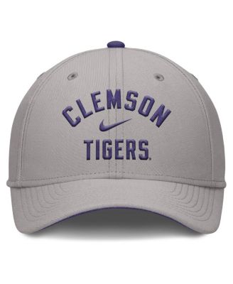 Men's Gray Clemson Tigers Rise Prep Performance Flex Hat