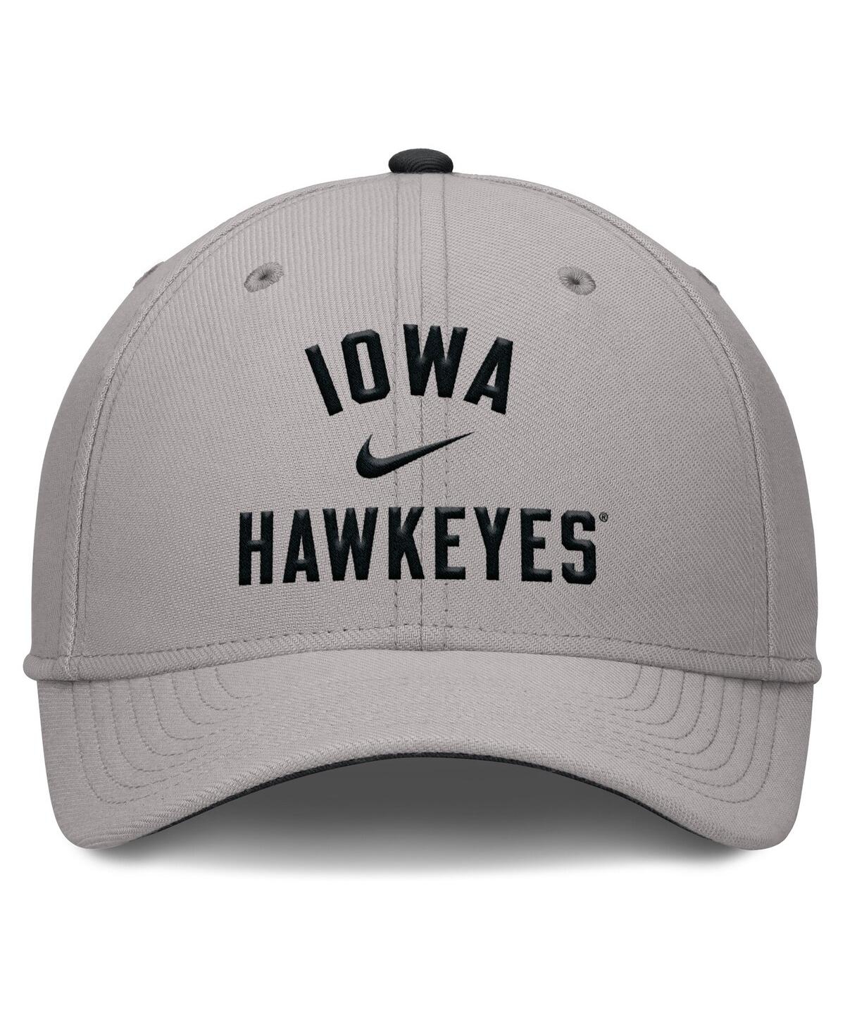Nike Men's Gray Iowa Hawkeyes Rise Prep Performance Flex Hat In Gray