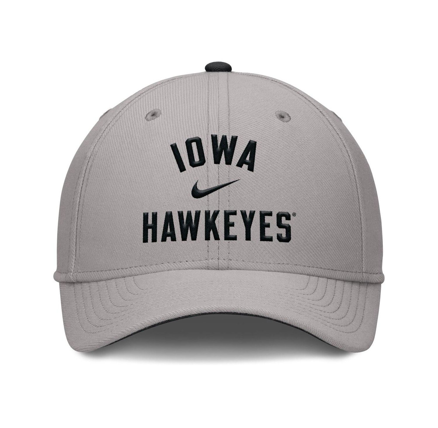 Men's Gray Iowa Hawkeyes Rise Prep Performance Flex Hat
