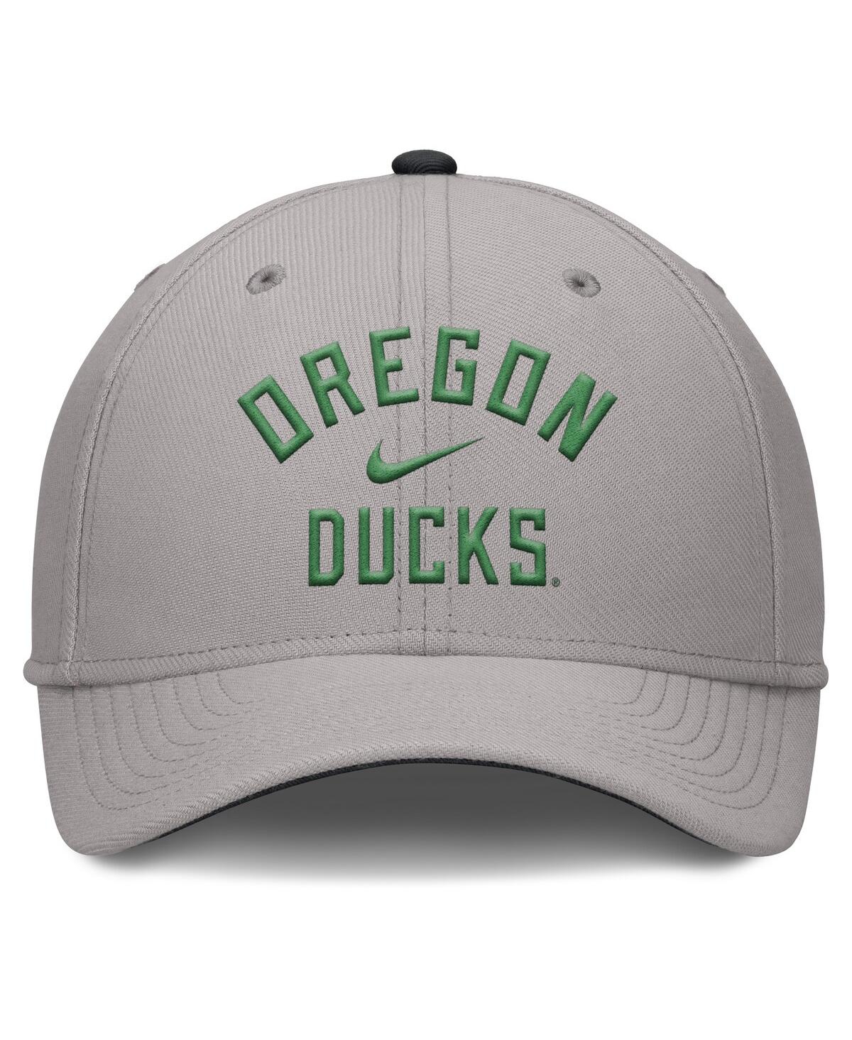 Nike Men's Gray Oregon Ducks Rise Prep Performance Flex Hat In Gray