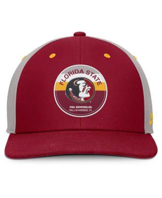 Men's Garnet/Gray Florida State Seminoles Prep Pro Performance Snapback Hat