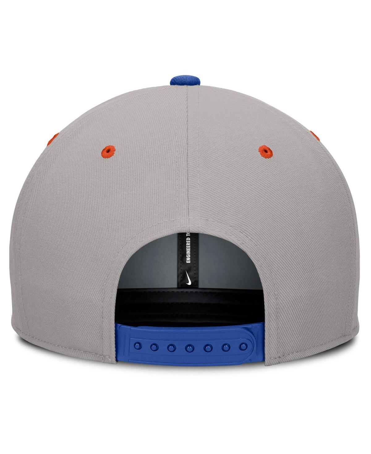 Nike Men's Royal/gray Florida Gators Prep Pro Performance Snapback Hat In Multi