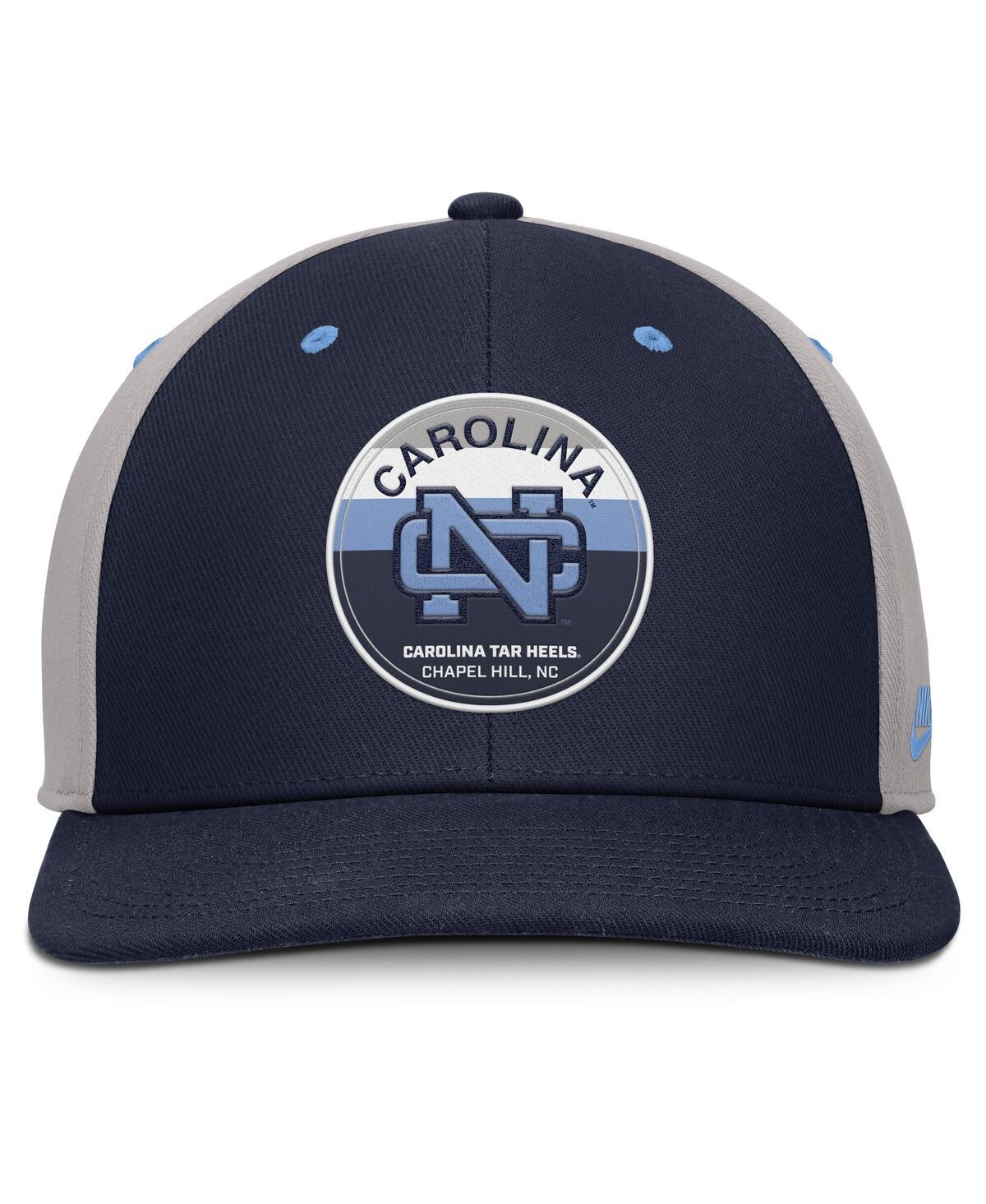 Nike Men's Navy/gray North Carolina Tar Heels Prep Pro Performance Snapback Hat In Multi