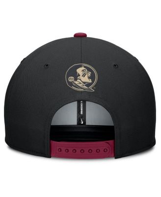 Men's Black/Garnet Florida State Seminoles 2025 Sideline Campus Pro Local Snapback Hat
