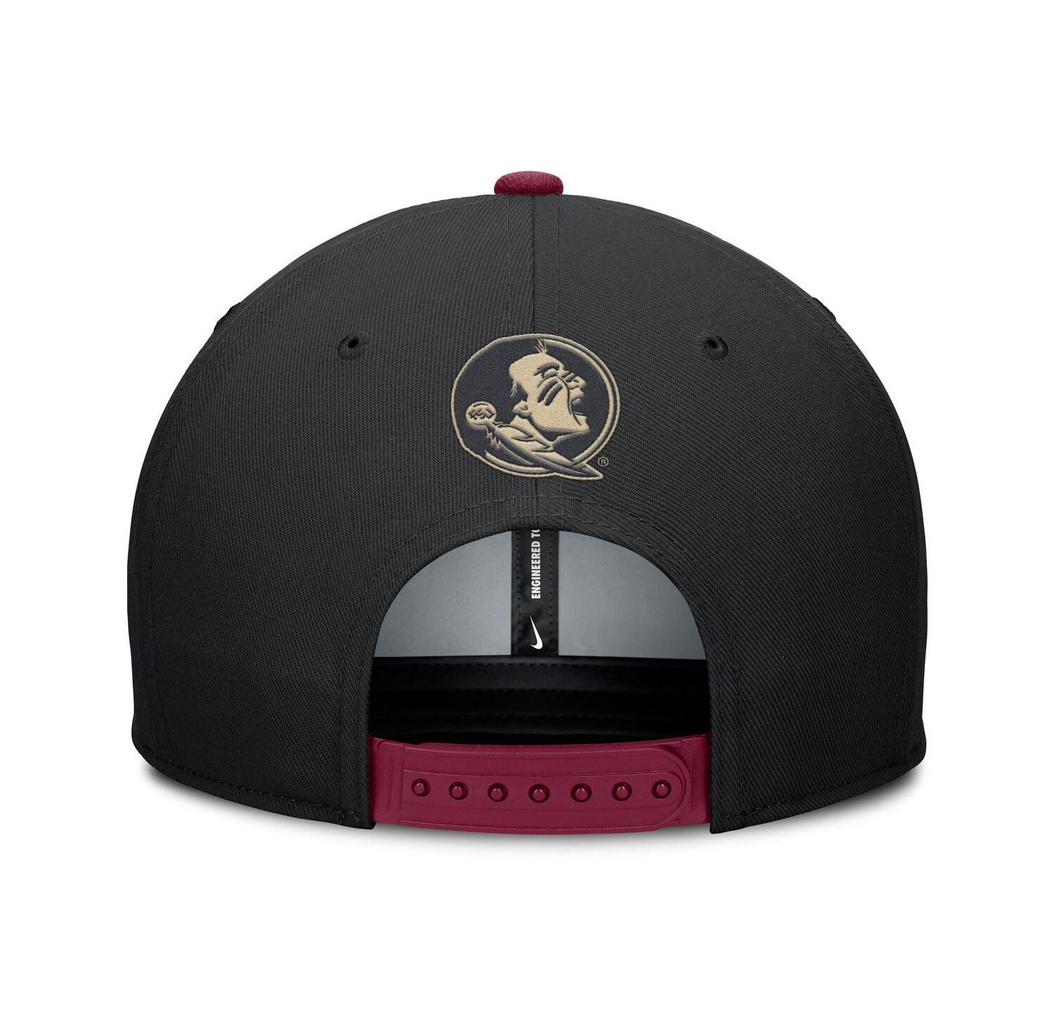 Men's Black/Garnet Florida State Seminoles 2025 Sideline Campus Pro Local Snapback Hat
