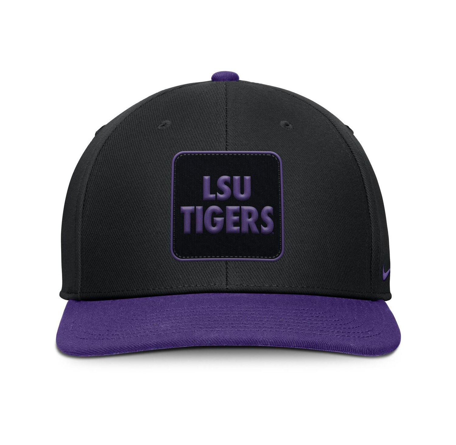 Men's Black/Purple LSU Tigers 2025 Sideline Campus Pro Local Snapback Hat
