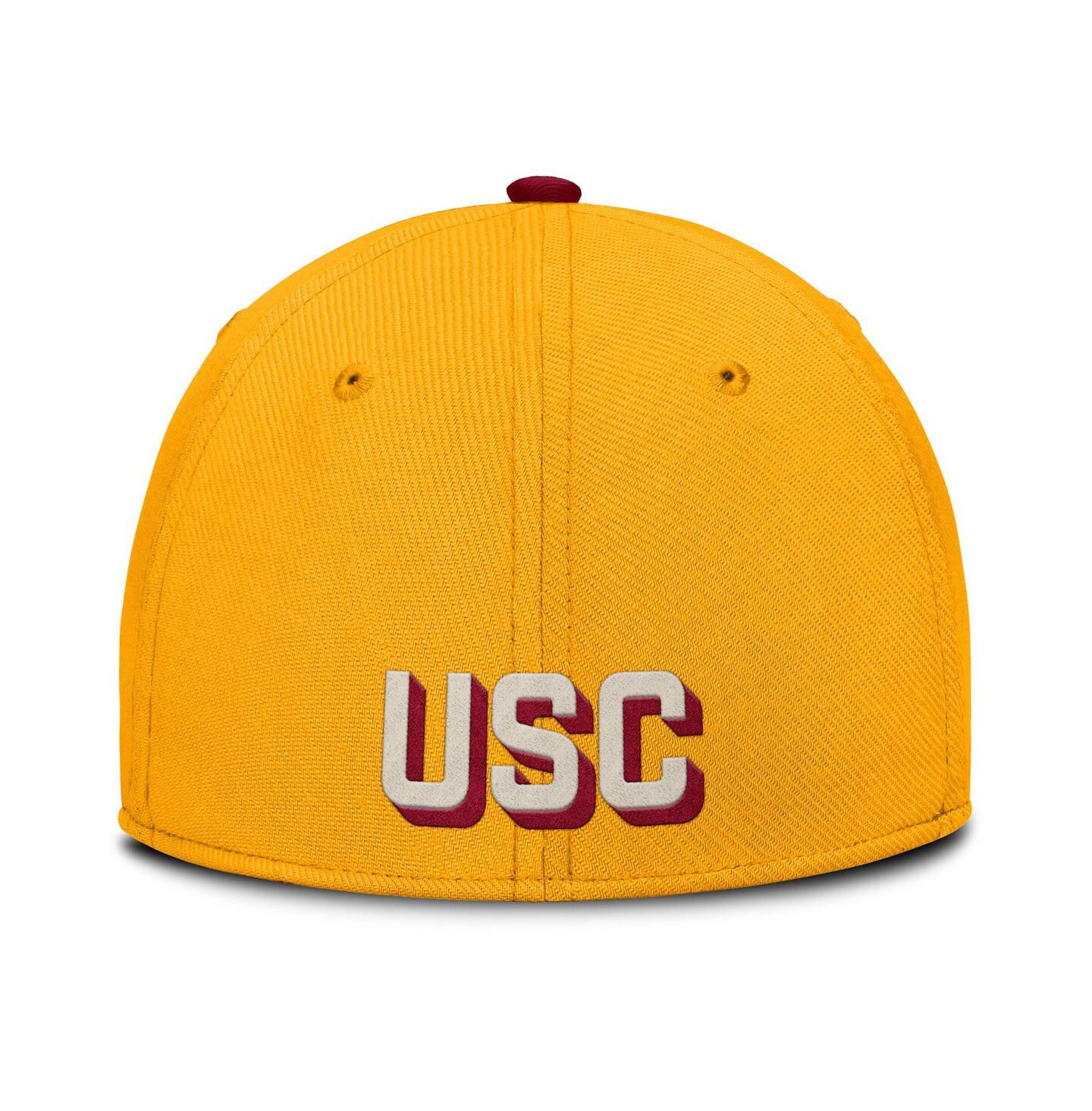 Мужская кепка Nike Gold USC Trojans Legacy Rise Performance Flex Hat — фото 4