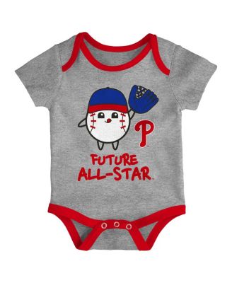 Newborn 2-Pack Philadelphia Phillies Triple Hit Bodysuit Set