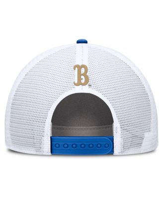 Men's Blue/White UCLA Bruins 2025 On-Field Rise Patch Trucker Adjustable Hat