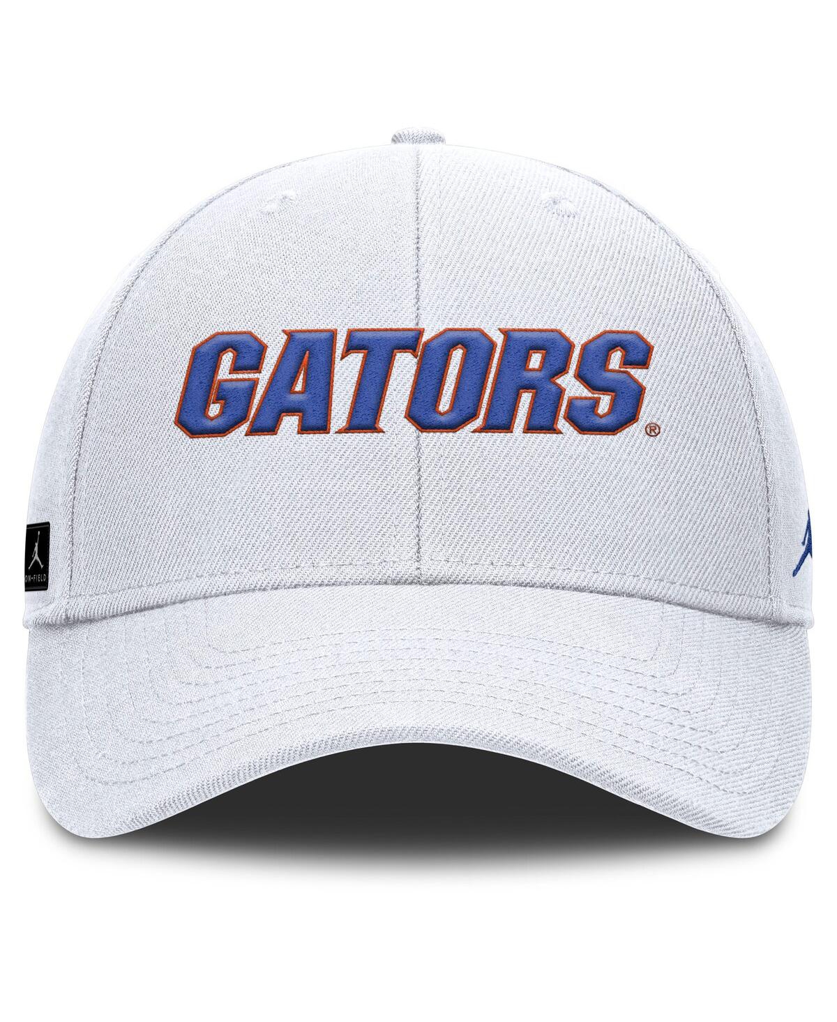 Jordan Men's White Florida Gators 2025 On-field Rise Performance Adjustable Hat In White