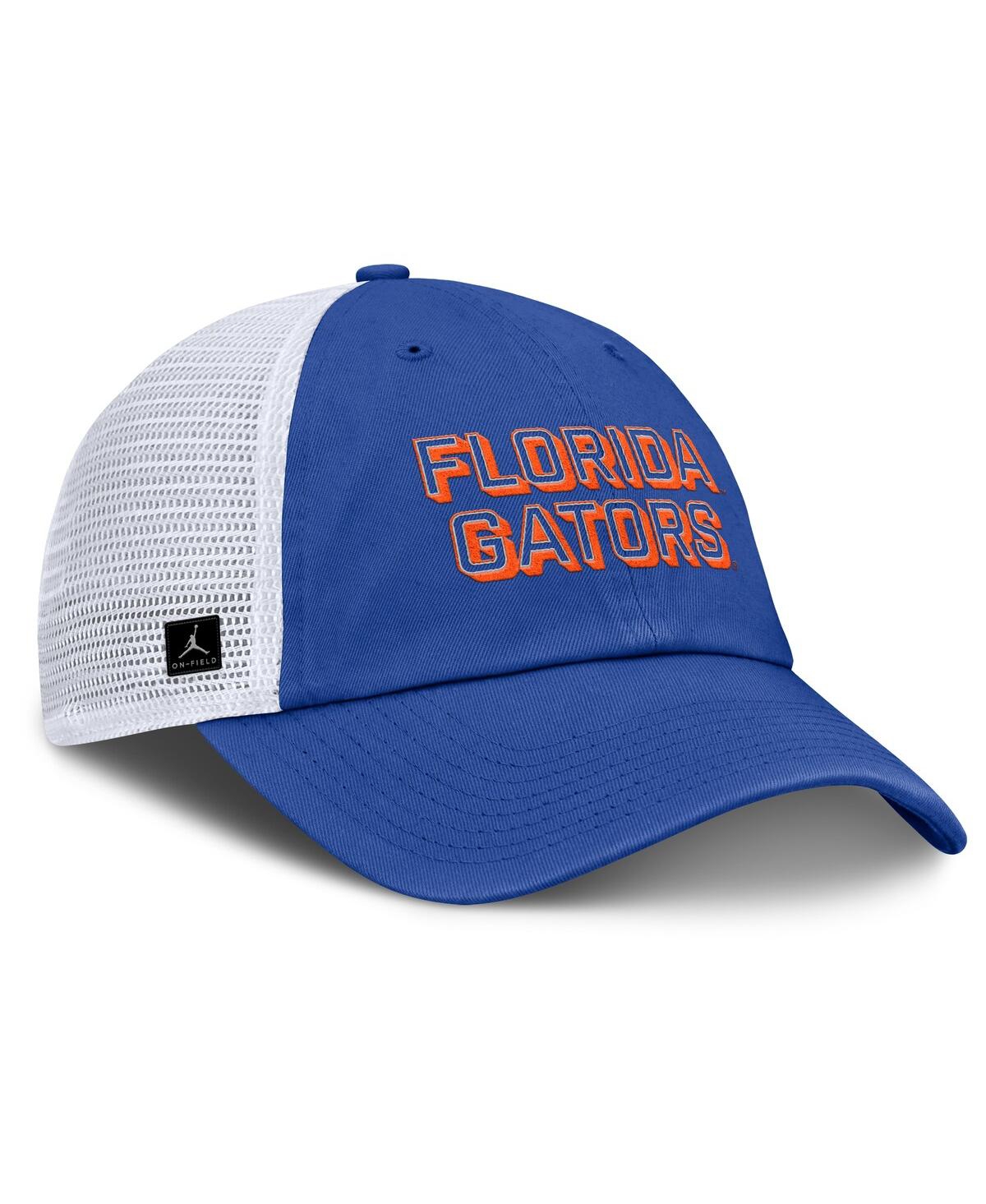 Jordan Men's Royal Florida Gators 2025 Gameday On-field Club Adjustable Trucker Hat In Blue