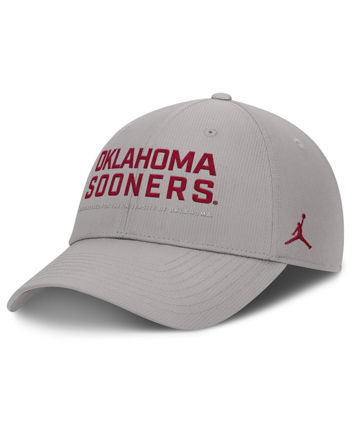 Men's Gray Oklahoma Sooners 2025 On-Field Gameday Club Adjustable Hat - Gray
