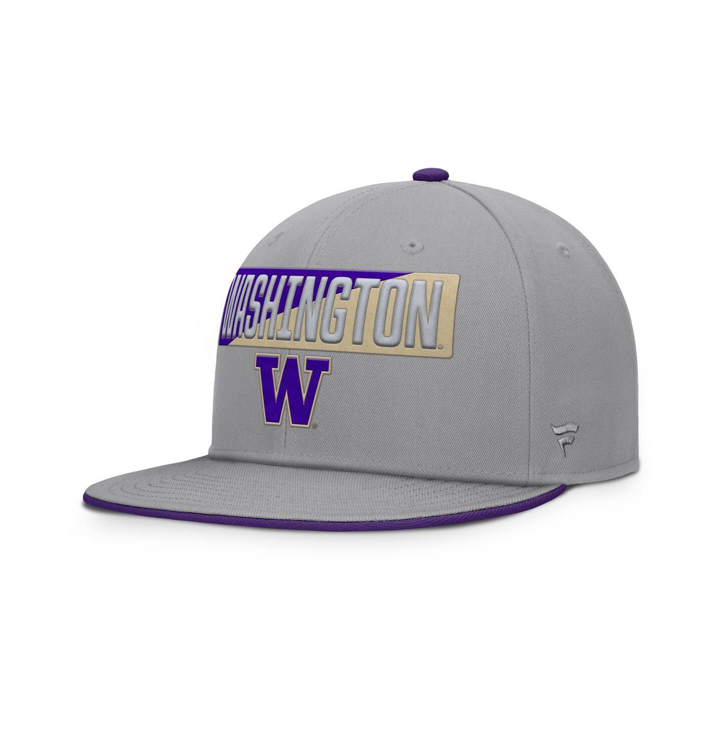 Мужские головные уборы Fanatics Gray Washington Huskies Duo Snapback Hat — фото 1
