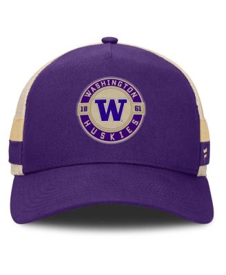 Men's Purple/Cream Washington Huskies Prestige Trucker Adjustable Hat