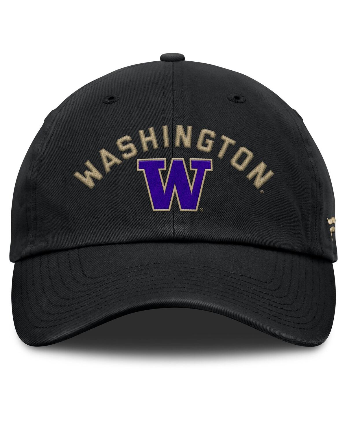 Fanatics Men's Black Washington Huskies Myth Adjustable Hat In Black