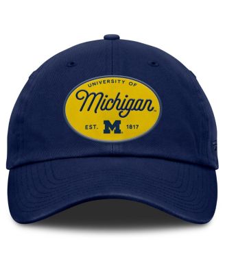 Women's Navy Michigan Wolverines Candid Adjustable Hat