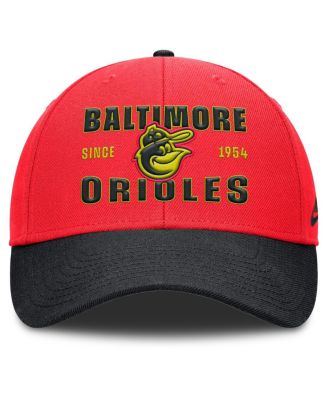 Men's Crimson/Black Baltimore Orioles Neon 90s Rise Adjustable Hat