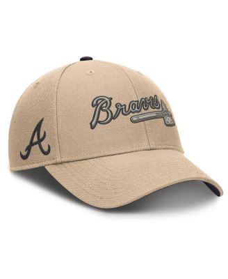 Nike - Men's Khaki Atlanta Braves Rise Adjustable Hat