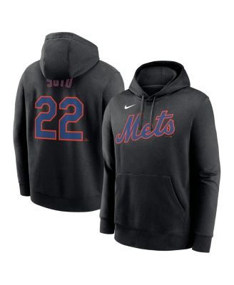 Nike - Men's Juan Soto Black New York Mets Player Name Number Club Fleece Pullover Hoodie