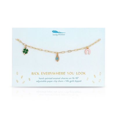 Enamel Treasure Necklace - Luck