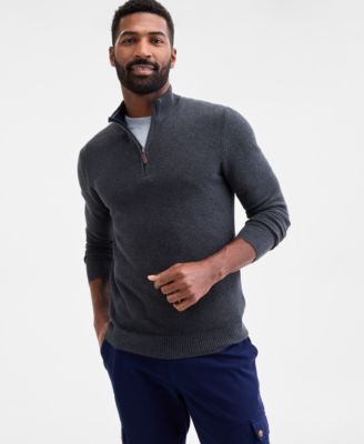 Club Room - Men's Quarter-Zip Sweater