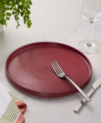 Aaden Matte Berry Dinner Plate, Macy's Exclusive