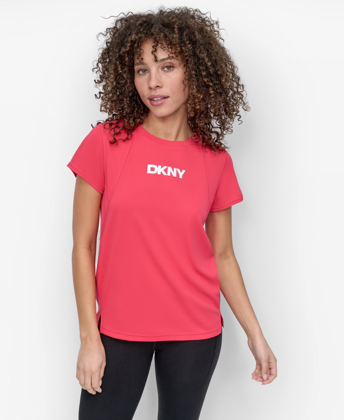 Women's Reflective Logo Tech Crew neck T-Shirt - Azalea