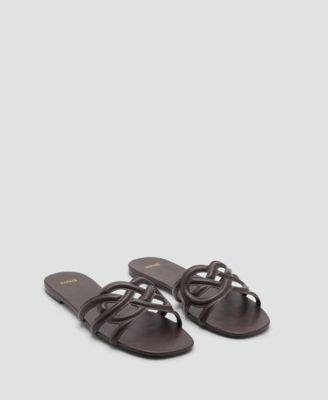 MANGO - Women's Cross-Strap Sandals