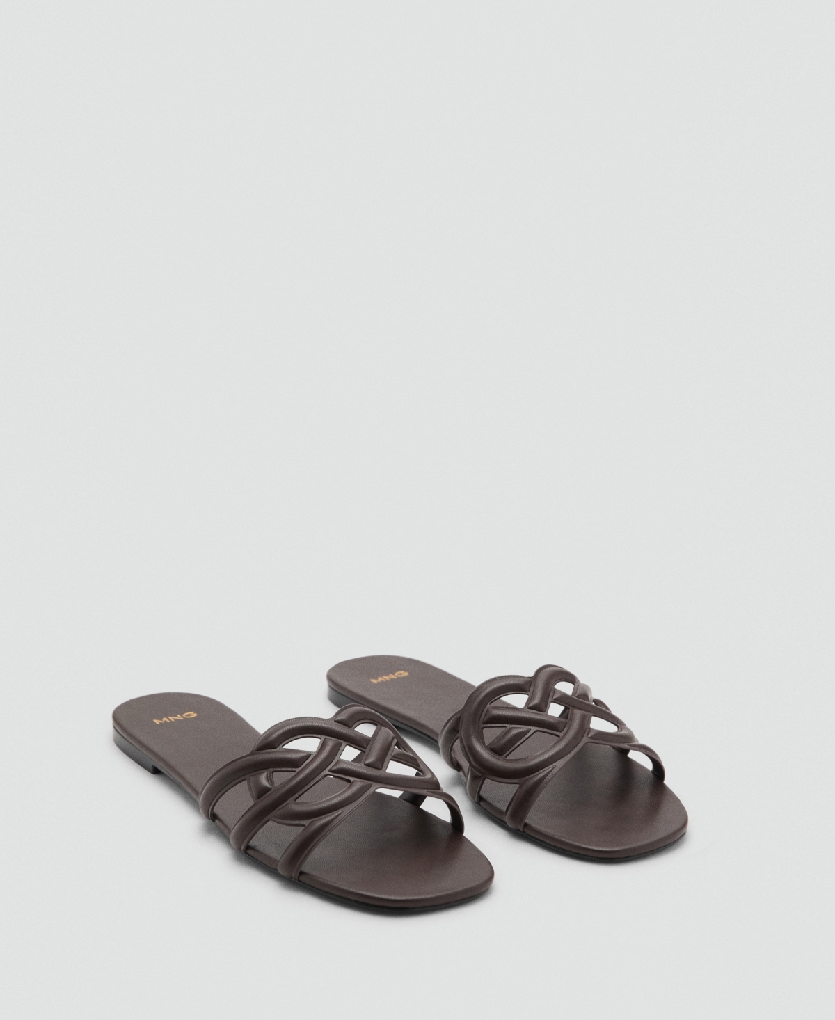 Mango Women's Cross-strap Sandals In Brown