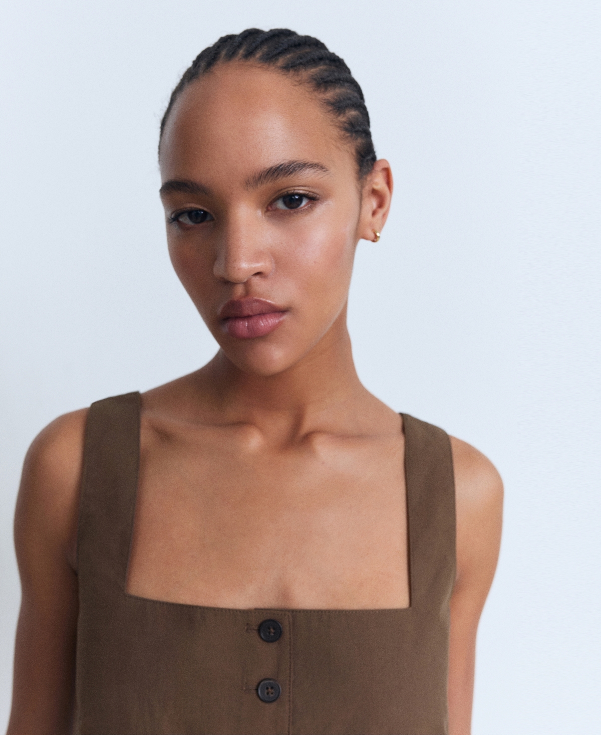 Mango Women's Cotton Suit Vest In Brown