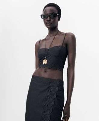 Women's Embroidered Cotton Skirt