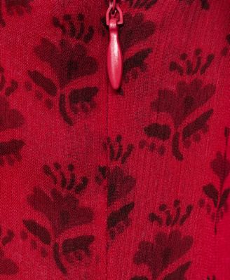 Women's Floral-Print Chiffon Dress