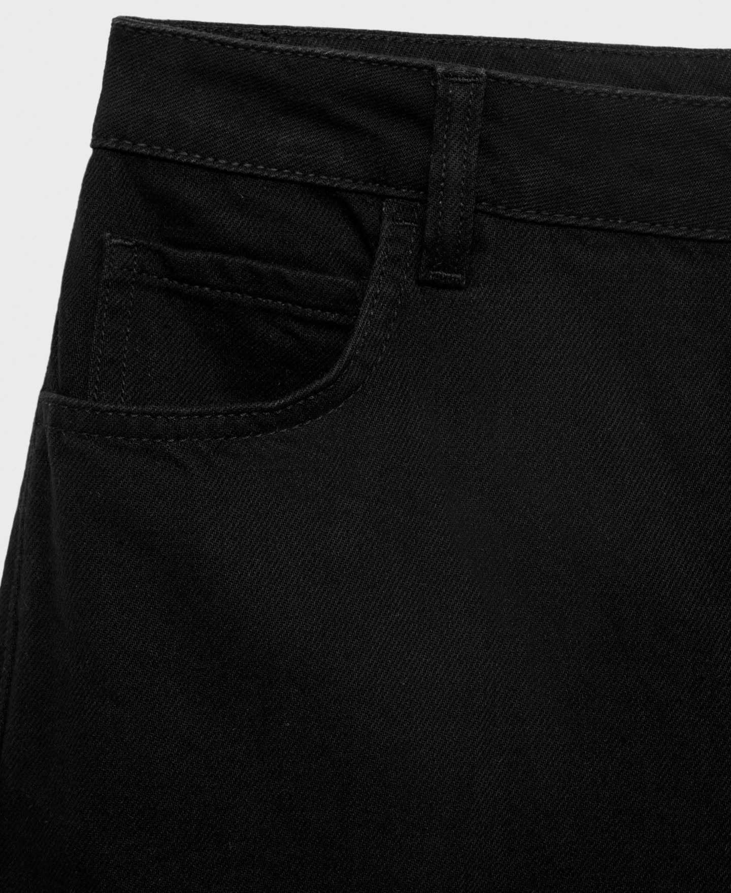 Женские шорты Mango High-Waisted Denim Bermuda, цвет: Чёрный джинсовый — фото 5