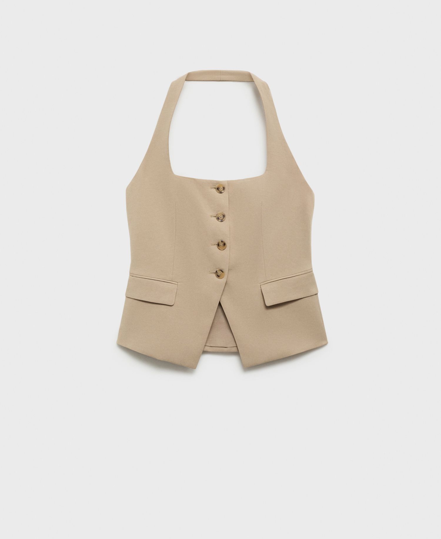 Women's Linen Suit Vest