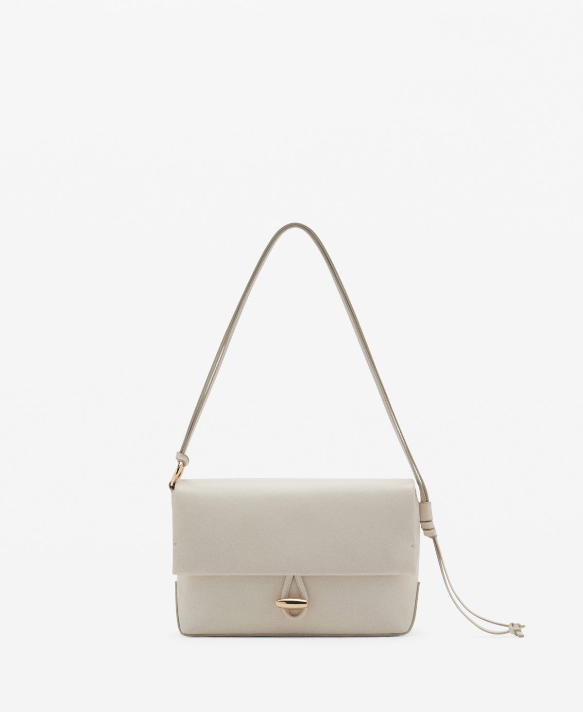 Mango Women's Strap Shoulder Bag In White