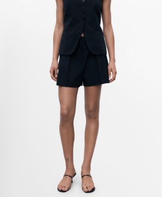 MANGO - Women's Pleated Tailored Shorts