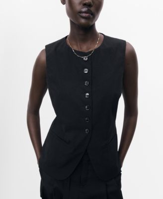 Women's Buttoned Suit Vest