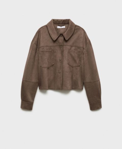 Женские куртки MANGO Women's Pockets Leather-Effect Jacket