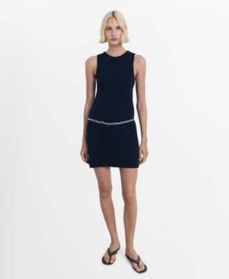 MANGO - Women's Short Knitted Dress