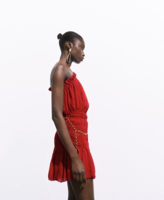 Women's Asymmetrical Gathered Dress