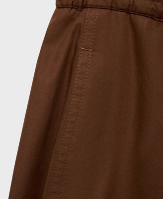 Women's Paper Bag Cotton Pants