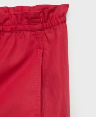 Women's Paper Bag Cotton Pants