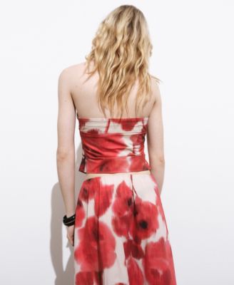 Women's Floral Bandeau Top