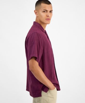 Men's Coastal Short-Sleeve Button-Front Shirt
