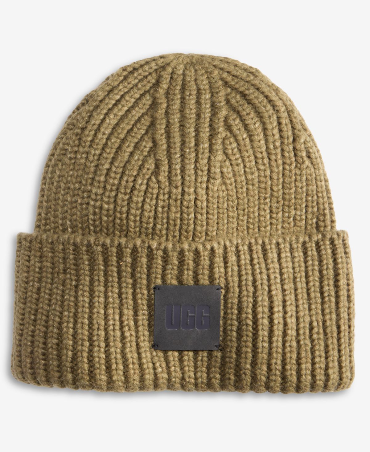 Мужская плотная шапочка в рубчик