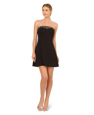 Adrianna - Women's Crepe Sleeveless Fit & Flare Mini Dress